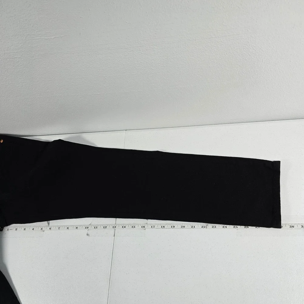 Levis Wedgie‎ Straight Jeans Womens 26 Black High Rise Button Fly Denim 5044